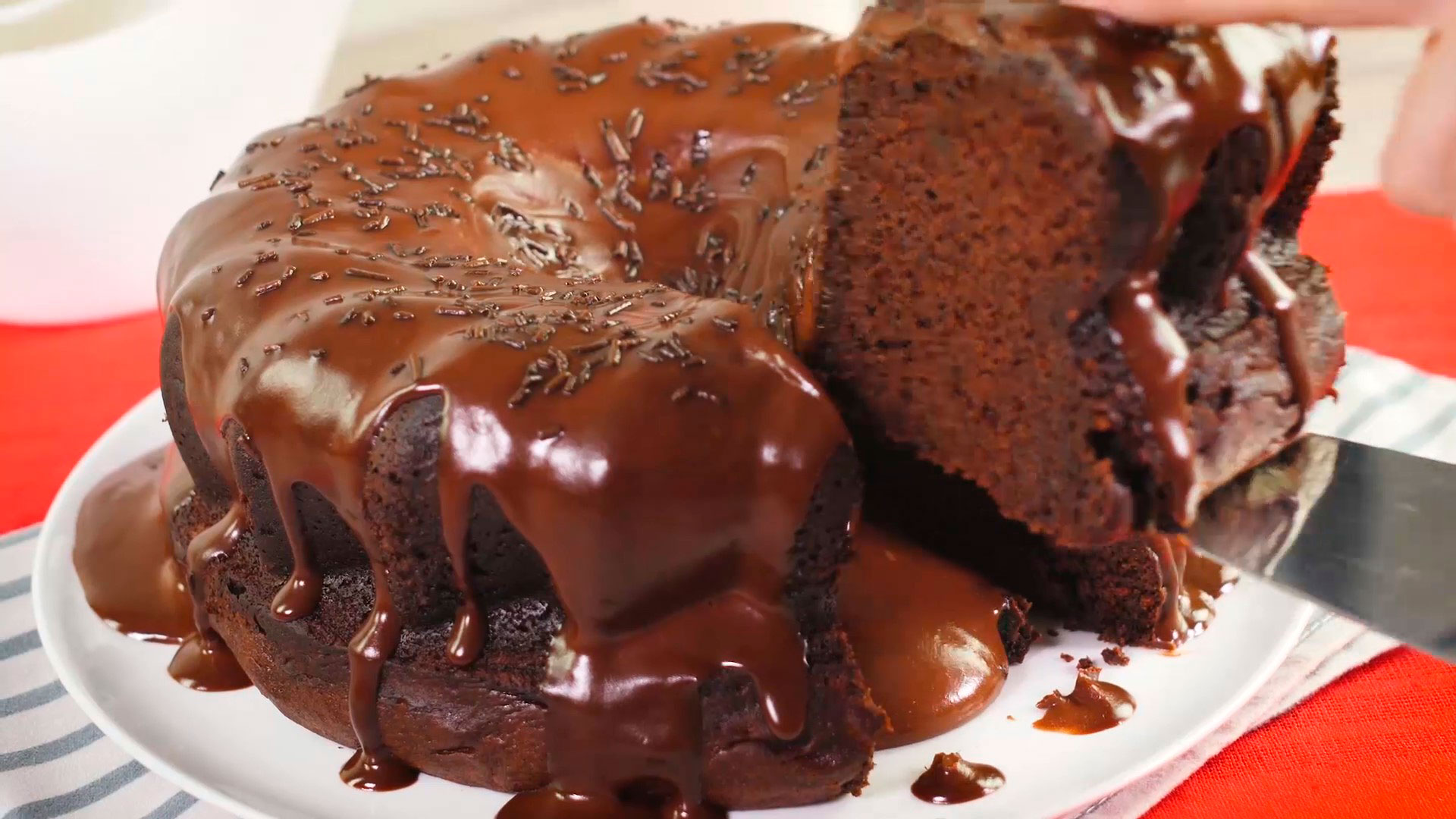 volcán de chocolate