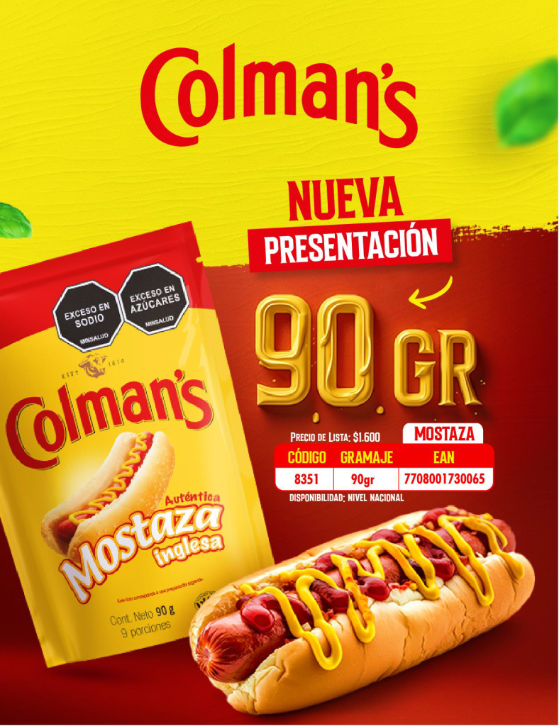Nueva presentación Mostaza Colman ́s - Harinera del Valle (HV ...